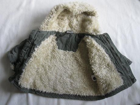 Zimní bunda s kožíškem, ladybird,68