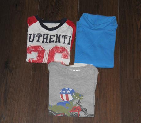 Klučičí rolák a trička s dl.rukávem - vel.122, matalan,122