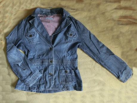 Džínové riflové sako sáčko jessica dámské vel s, s