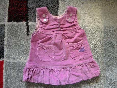 Manšestrové šaty zn. h & m,f & f,blue moon vel.74, f&f,74