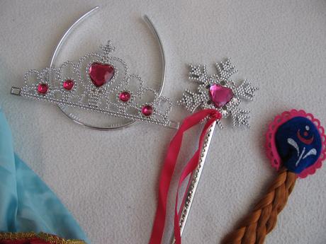 Karneval-6 dílný kostým ledové království anna,