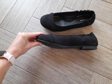 Černé semišové baleríny zn. graceland, vel. 39, graceland,39