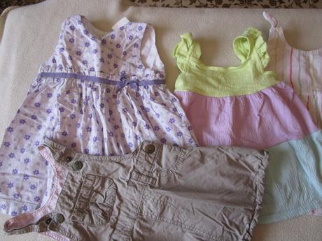 5x letní šatečky, vel. 74 (6-9 měsíců), 1x h&m, h&m,74