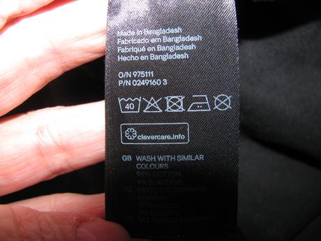 Těhotenské černé elastické tričko h&m, h&m,m