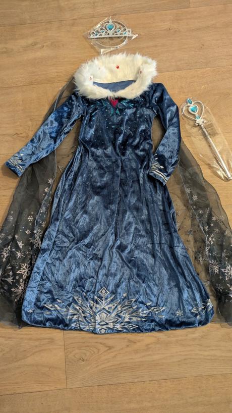 Ka406 karnevalový kostým anna vel. 7 - 9 let,