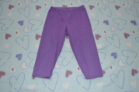 3/4 legínky fialové, 116