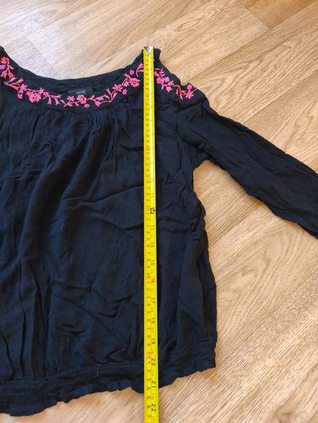 Viskózová halenka s holými rameny 158/164, xs/s, takko,164