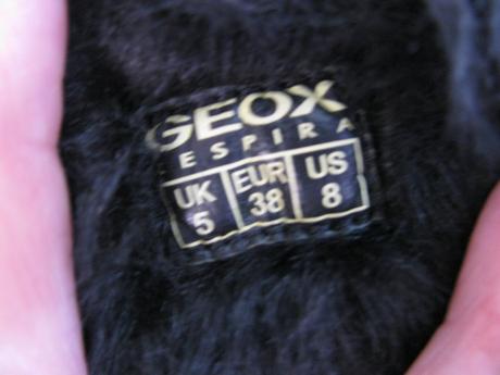 Černé kožené polokozačky s kožešinou geox, geox,38