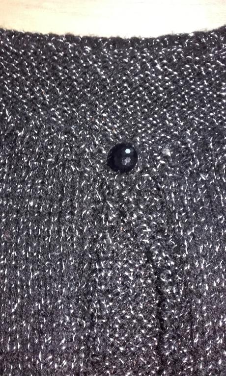 Pletené bolero so strieborným leskom, 134 / 140 / 146