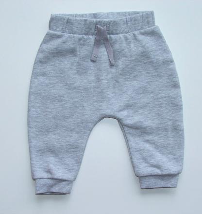 K175 šedé tepláky vně počesané vel. 68, george,68