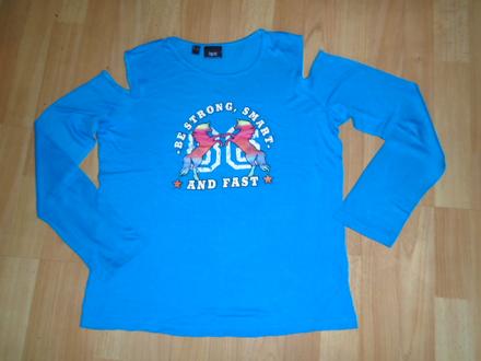 Tričko unicorn prostřihy na ramenou 164, 164