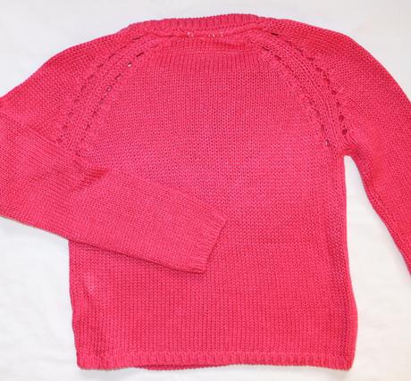 Al120. malinový svetr dívčí 10-11 let, 146