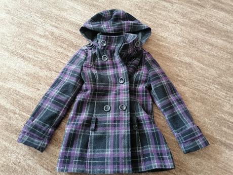 Flaušový kabát, c&a,128