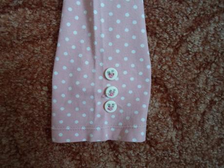 Růžové legíny legínky s puntíky, tu,140