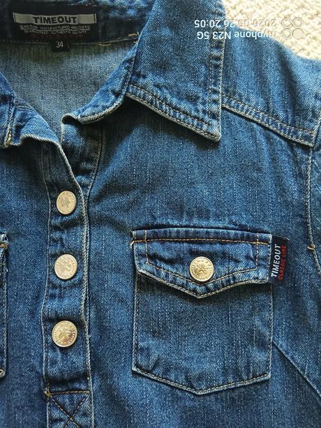 Šaty zn."timeout medium denim" vel."34", denim,34