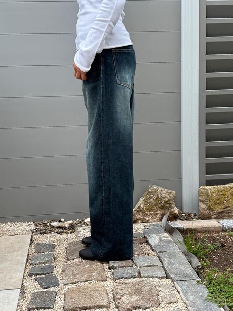 Bershka baggy low waist 32 zkracena delka, bershka,32