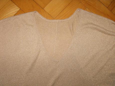 Zlatistý top s raglánovými rukávmi dorothy perkins, dorothy perkins,xs