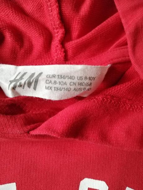 Mikina crop top dívčí, vel. 134/140., h&m,134