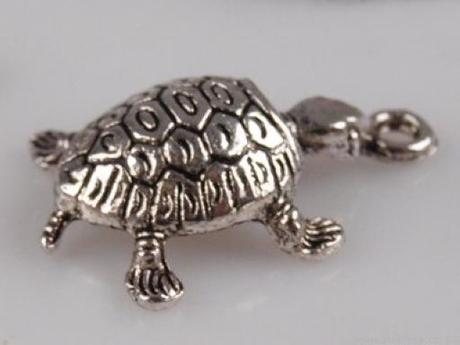 Kovový přívěsek + kroužek ... přívěsky 4 druhy,