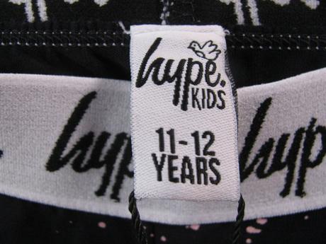 Elastické bavlněné černé 7/8 legíny hype, 152