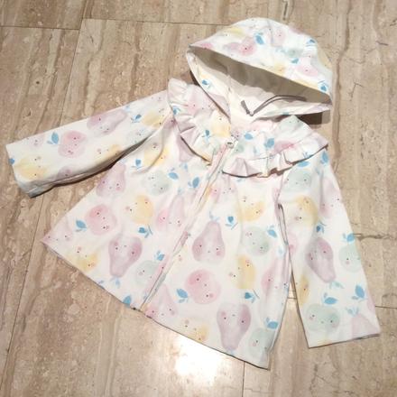 Přechodová nepromokavá bunda/kabát s ovocem zn. tu, tu,68