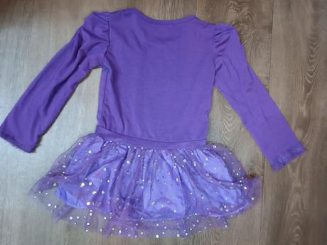 Tričko/tunika s flitry,vel.130, motiv anna a elza, 128