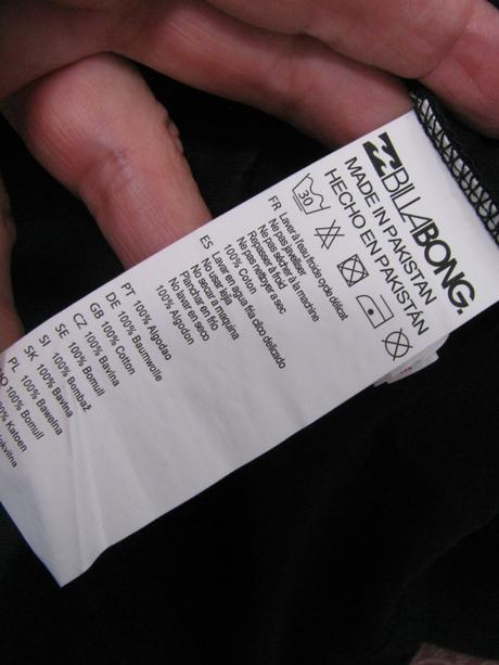 Bavlněné černé tričko s potiskem kostlivce, billabong,164