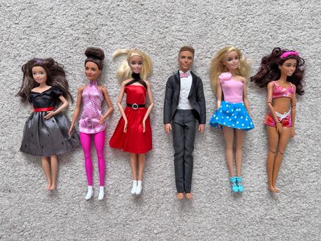 Panenky barbie, 5 kusů, ken, 