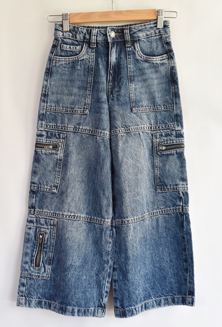 Džíny 3/4 vel. 8 - 9 let, primark,134