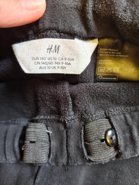 Legíny hm s úpravou pasu, h&m,140