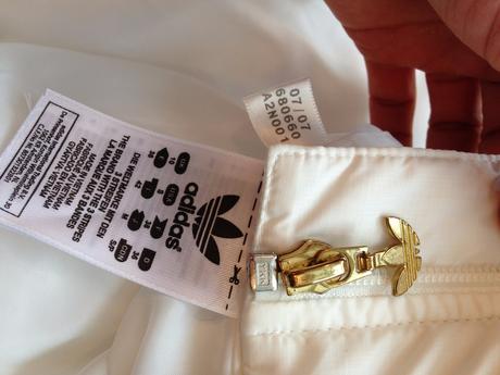 Bílá zimní sport péřová bunda adidas, vel. 36, s, adidas,s