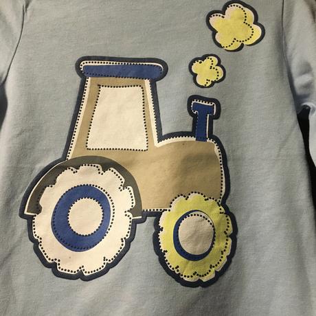 Vel. 80 modré triko s traktorem, 80