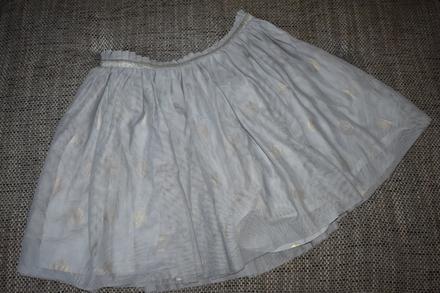 Tylová sukně se zlatými puntíky okaidi, 152/158, 152