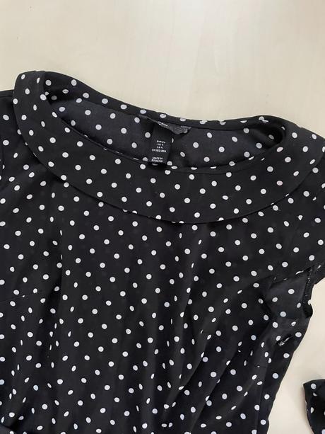 Puntík halenka s límečkem, vel xs, hm, h&m,xs