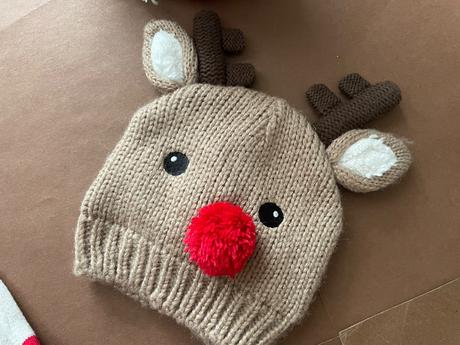 Overál úplet. vánoční s čepičkou - v. 3/6 měs next, 68