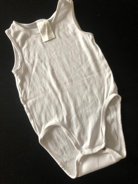 Bílé body bez rukávu - 2 kusy, 92