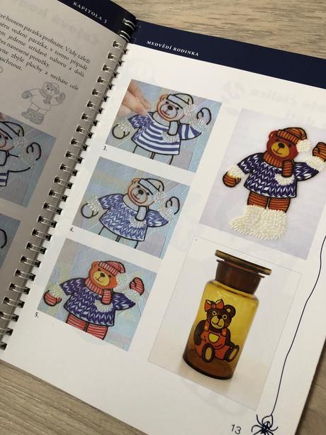 Kniha window art včetně sablon, 