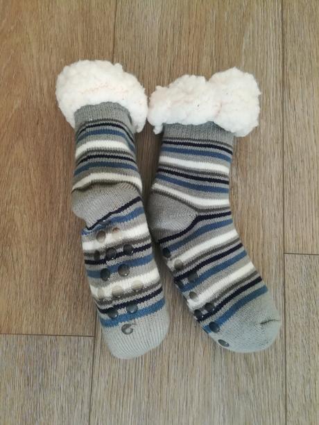 Ponožkové papuče s ovčí vlnou vel 24/27 eu, 24