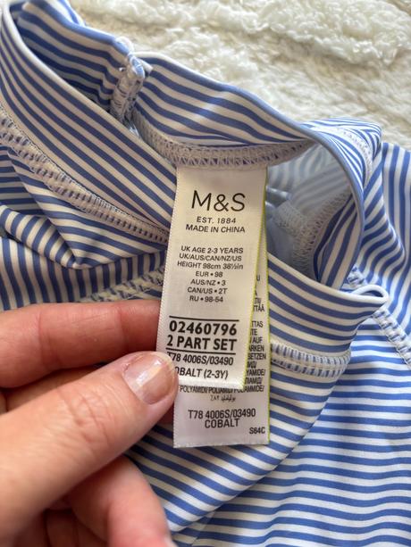 Krásný overal  plavecký  - v.2/3 roky zn. m&s, marks & spencer,98
