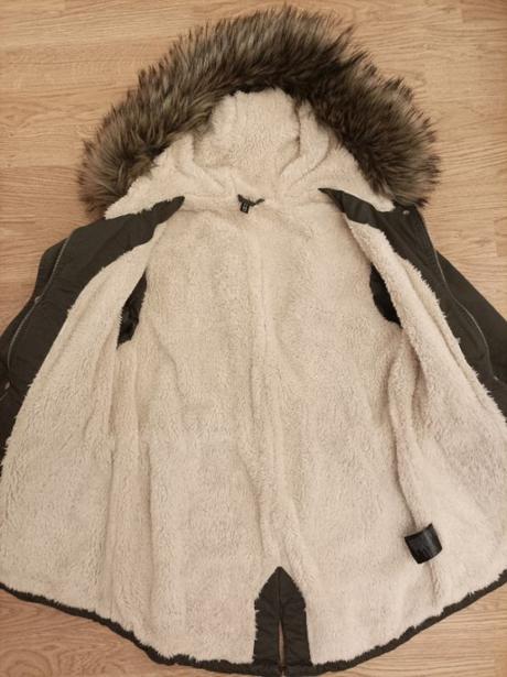 Dámská bunda/parka s podšívkou h&m vel.xs, h&m,xs