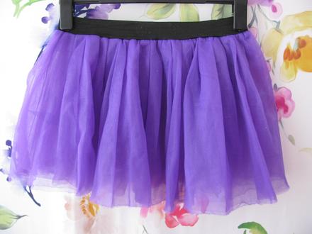 Tylová fialová sukně v.152/158, 158