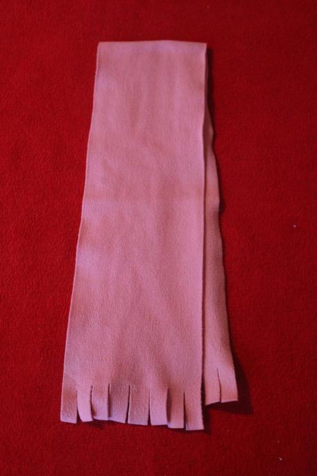 Dívčí stř. růžová šála (vel. 68 - 80, délka 94 cm), 68