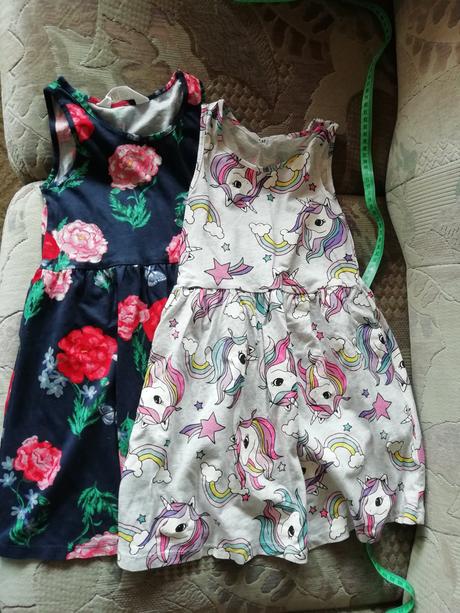 Bavlněné šaty hezounke asi nové 4-6, h&m,104