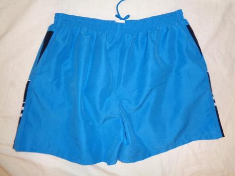 Krásné tyrkysovomodré sportovní šortky nebo plavky, xl