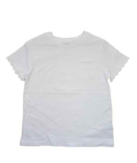 Next bílé bavlněné tričko vel. 116, next,116