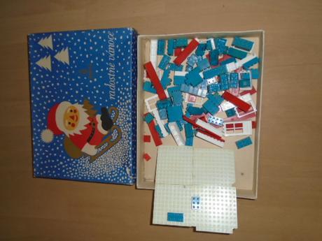 Stavebnice retro kostičky lego 149 ks,