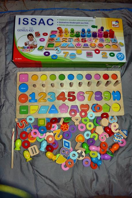 Dřevěná edukativní hra pro děti bino,