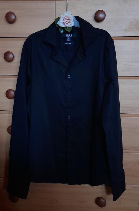 Smog černá košile easy care, xs