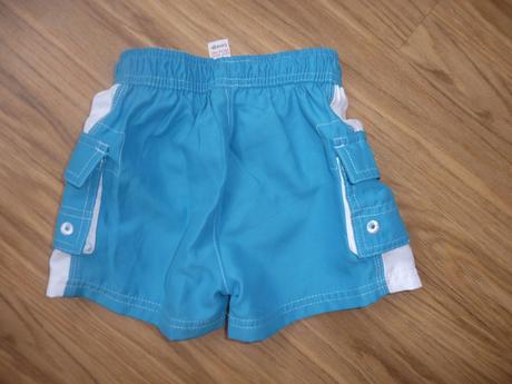 Modrobílé plavky-kraťasy george na 12-18m- vel.86, george,86