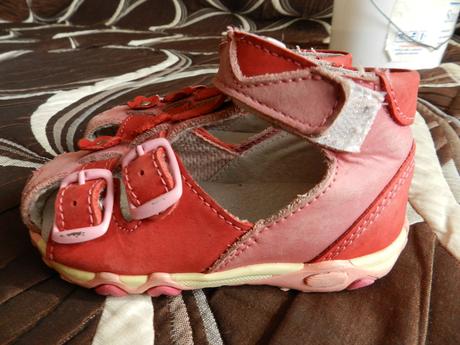 Boty sandálky červené essi 22, essi,22